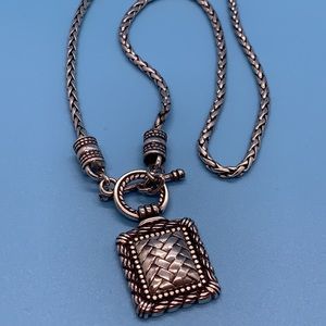 Brighton Necklace with rectangular charm